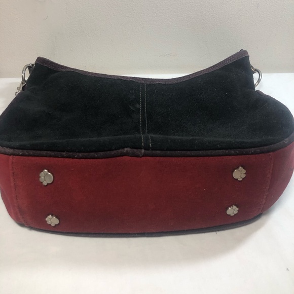 Vintage Hush Puppies Genuine Suede Hobo style purse bag 1980s Throwback - Picture 16 of 16